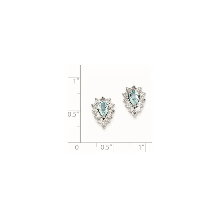 Earrings Goldia Sterling Silver Diamond u0026 Blue Topaz Earring