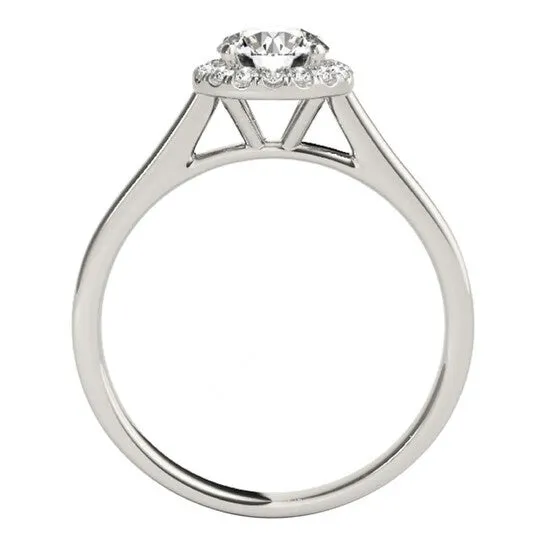 JMS always Original Maulijewels 125 Carat Moissanite Halo Round Diamond Engagement Ring 14K Solid White Gold Rings JMS always Original Maulijewels 125 Carat Moissanite Halo Round Diamond Engagement Ring 14K Solid White Gold Rings