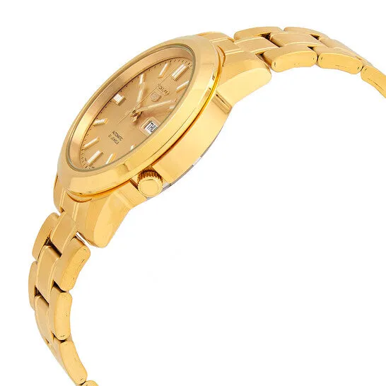 JMS always Rings Original Seiko 5 Automatic Gold Dial Yellow Goldtone Mens Watch SNKK20K1 JMS always Rings Original Seiko 5 Automatic Gold Dial Yellow Goldtone Mens Watch SNKK20K1