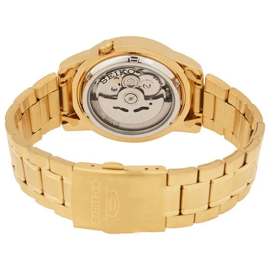 JMS always Rings Original Seiko 5 Automatic Gold Dial Yellow Goldtone Mens Watch SNKK20K1 JMS always Rings Original Seiko 5 Automatic Gold Dial Yellow Goldtone Mens Watch SNKK20K1