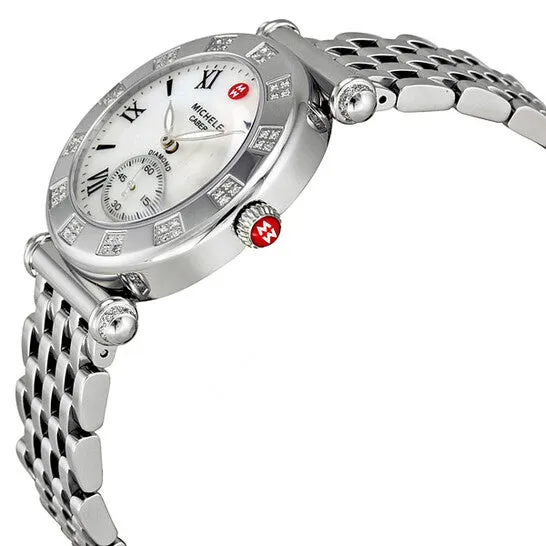 JMS always Watches Original Michele Caber Atlas Diamond Bezel Ladies Watch MWW16A000048