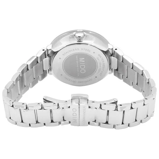 JMS always Watches Original Mido Commander II Automatic Diamond White Mother of Pearl Dial Ladies Watch M0142071111680 JMS always Watches Original Mido Commander II Automatic Diamond White Mother of Pearl Dial Ladies Watch M0142071111680