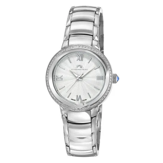 JMS always Watches Original Porsamo Bleu Luna Quartz White Dial Ladies Watch 1181ALUS