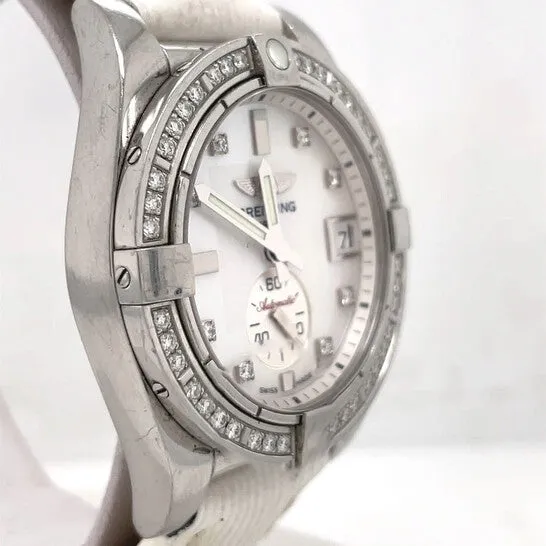 JMS always Watches Original Preowned Breitling Galactic Automatic Diamond Ladies Watch A3733053 JMS always Watches Original Preowned Breitling Galactic Automatic Diamond Ladies Watch A3733053