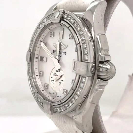 JMS always Watches Original Preowned Breitling Galactic Automatic Diamond Ladies Watch A3733053 JMS always Watches Original Preowned Breitling Galactic Automatic Diamond Ladies Watch A3733053
