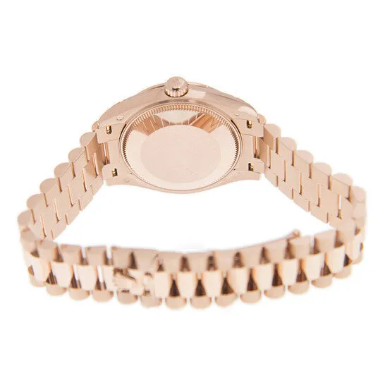JMS always Watches Original Rolex Datejust 31 Chocolate Diamond Dial Ladies 18kt Everose Gold President Watch 278275CHDP JMS always Watches Original Rolex Datejust 31 Chocolate Diamond Dial Ladies 18kt Everose Gold President Watch 278275CHDP