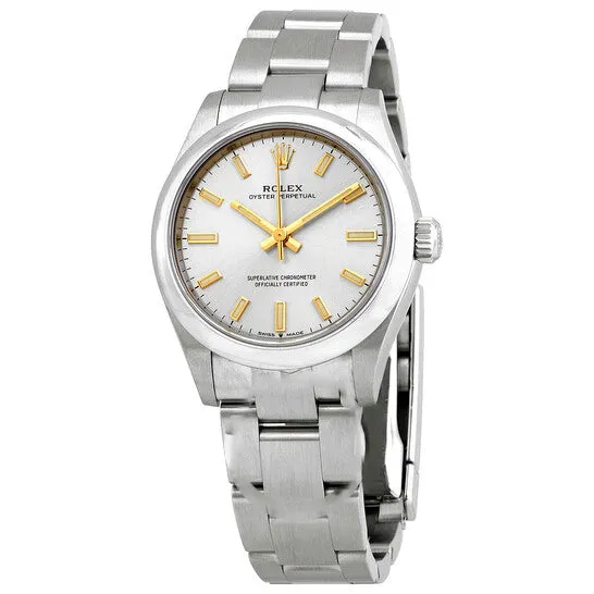 JMS always Watches Original Rolex Oyster Perpetual 31 Automatic Chronometer Silver Dial Ladies Watch 277200SSO
