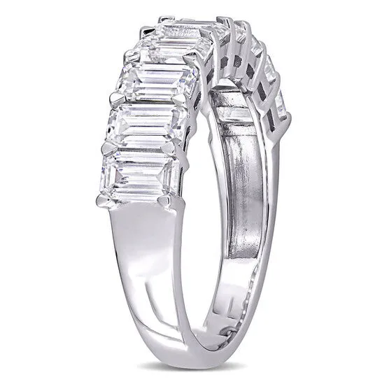 Original Amour Ladies 10k White Gold 27 Ct Emerald Cut White Moissanite Anniversary Ring JMS always Rings Original Amour Ladies 10k White Gold 27 Ct Emerald Cut White Moissanite Anniversary Ring JMS always Rings