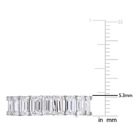 Original Amour Ladies 10k White Gold 27 Ct Emerald Cut White Moissanite Anniversary Ring JMS always Rings Original Amour Ladies 10k White Gold 27 Ct Emerald Cut White Moissanite Anniversary Ring JMS always Rings