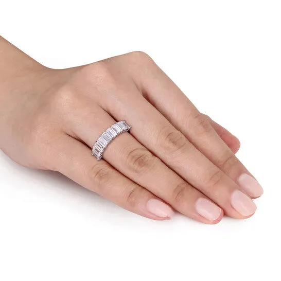 Original Amour Ladies 10k White Gold 27 Ct Emerald Cut White Moissanite Anniversary Ring JMS always Rings Original Amour Ladies 10k White Gold 27 Ct Emerald Cut White Moissanite Anniversary Ring JMS always Rings