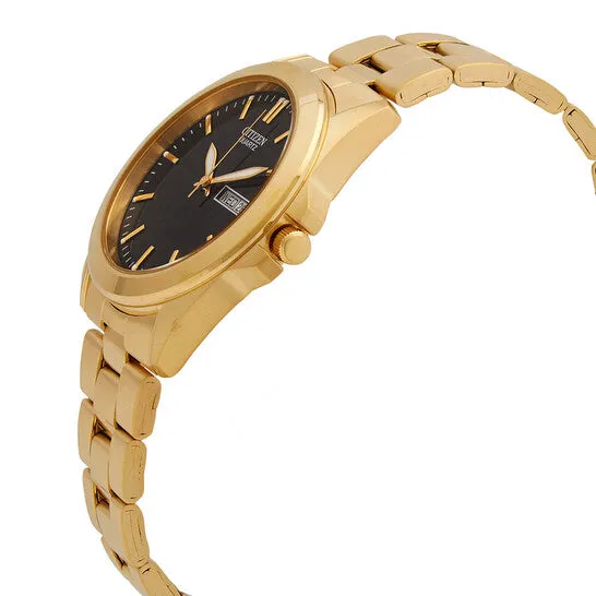Original Citizen Quartz Black Dial Yellow Goldtone Mens Watch BF058251F JMS always Rings Original Citizen Quartz Black Dial Yellow Goldtone Mens Watch BF058251F JMS always Rings