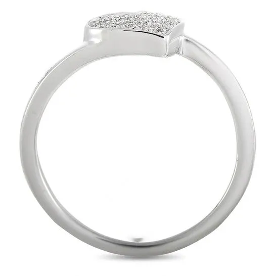Original LB Exclusive 14K White Gold 009 ct Diamond Heart Ring JMS always Rings Original LB Exclusive 14K White Gold 009 ct Diamond Heart Ring JMS always Rings