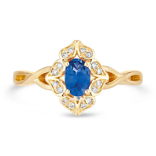 Original Le Vian Blueberry Sapphire Ring set in 14K Honey Gold JMS always Rings Original Le Vian Blueberry Sapphire Ring set in 14K Honey Gold JMS always Rings