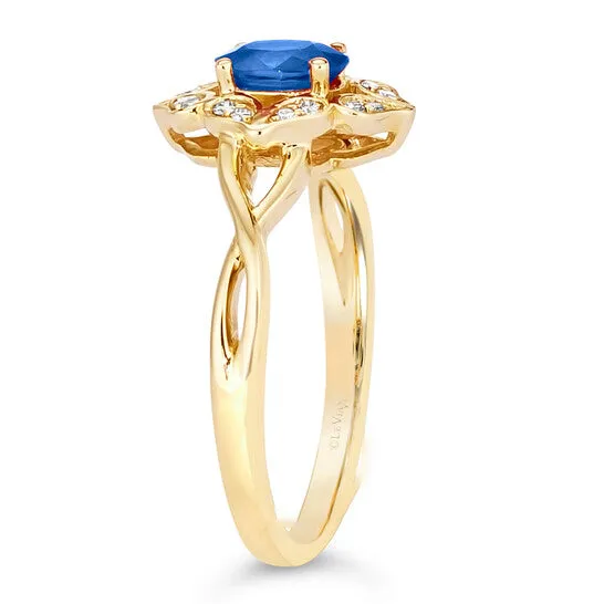 Original Le Vian Blueberry Sapphire Ring set in 14K Honey Gold JMS always Rings Original Le Vian Blueberry Sapphire Ring set in 14K Honey Gold JMS always Rings