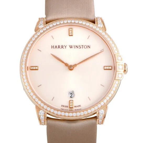 Original Preowned Harry Winston Midnight Automatic Diamond Ladies Watch MIDAHD39RR003 JMS always Watches