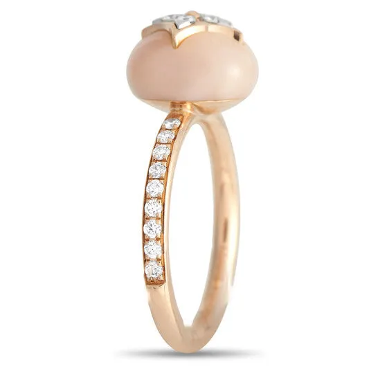 Original PreOwned Louis Vuitton Blossom 18K Rose Gold 030ct Diamond and Opal Ring JMS always Rings Original PreOwned Louis Vuitton Blossom 18K Rose Gold 030ct Diamond and Opal Ring JMS always Rings