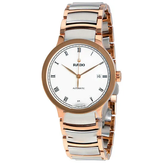 Original Rado Centrix Automatic White Dial Twotone Mens Watch R30036013 JMS always Rings
