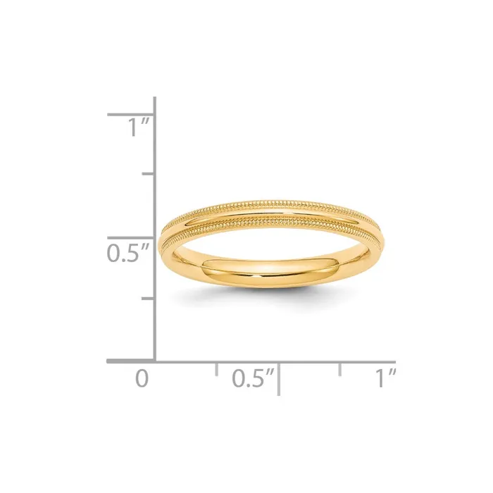 Rings Goldia Solid 10K Yellow Gold 3mm Milgrain Comfort Fit MensWomens Wedding Band Ring Size 13 Rings Goldia Solid 10K Yellow Gold 3mm Milgrain Comfort Fit MensWomens Wedding Band Ring Size 13