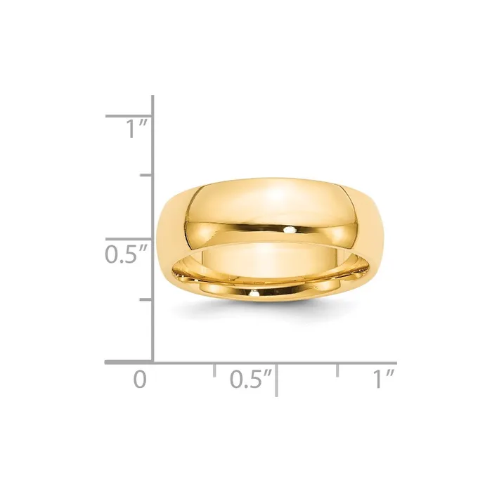 Rings Goldia Solid 10K Yellow Gold 7mm Comfort Fit MensWomens Wedding Band Ring Size 45