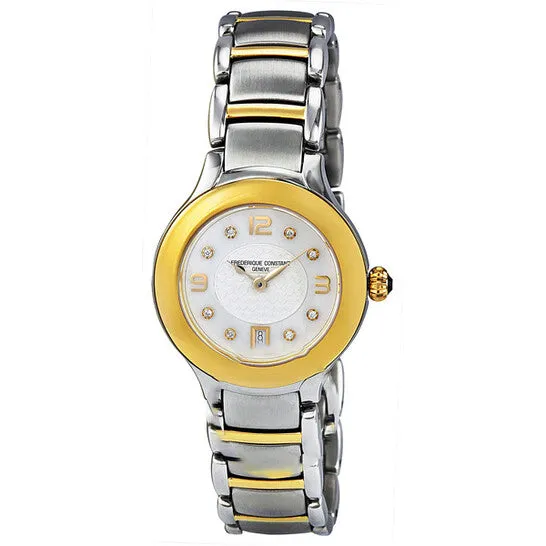 Rings JMS always Original Frederique Constant Carree Mother of Pearl Diamond Twotone Ladies Watch 220WAD2ER3B