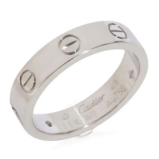 Rings JMS always Original PreOwned Cartier Love Diamond Wedding Band in 18k White Gold 002 CTW Rings JMS always Original PreOwned Cartier Love Diamond Wedding Band in 18k White Gold 002 CTW