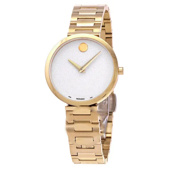 Watches JMS always Original Movado Museum Classic Quartz White Dial Ladies Watch 0607519