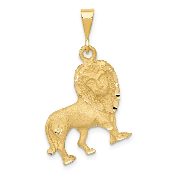 14k Lion Charm TreasureFineJewelers Charm Necklaces