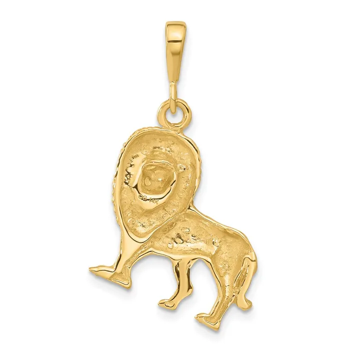 14k Lion Charm TreasureFineJewelers Charm Necklaces