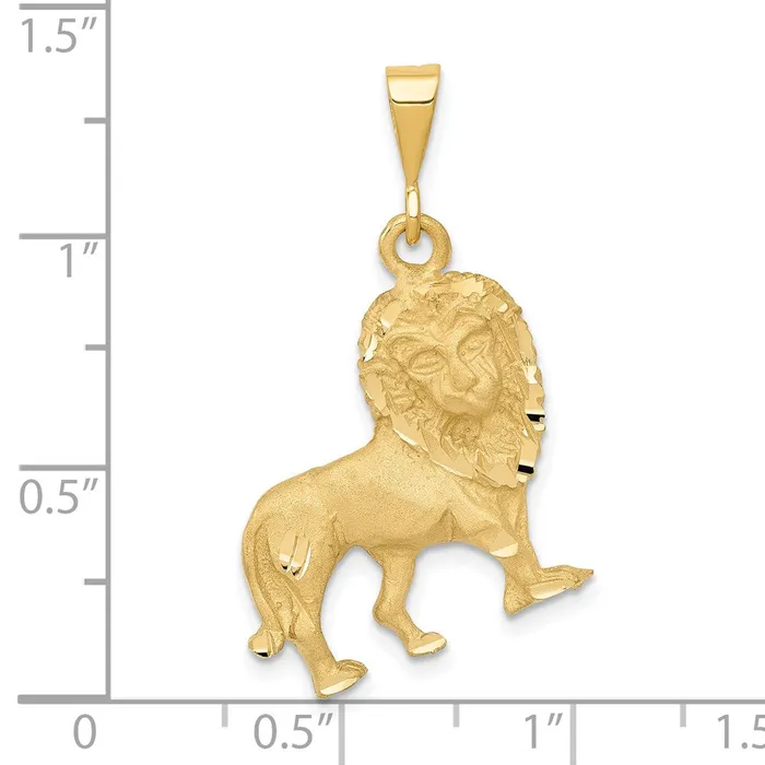 14k Lion Charm TreasureFineJewelers Charm Necklaces