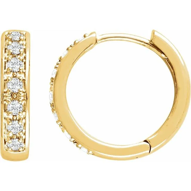 Earrings TreasureFineJewelers 14K Yellow 13 CTW Diamond Earrings