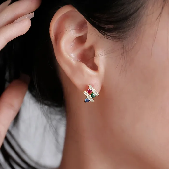 Earrings Trendolla Jewelry Square Earrings La beaut de lespoir Collection by Venus
