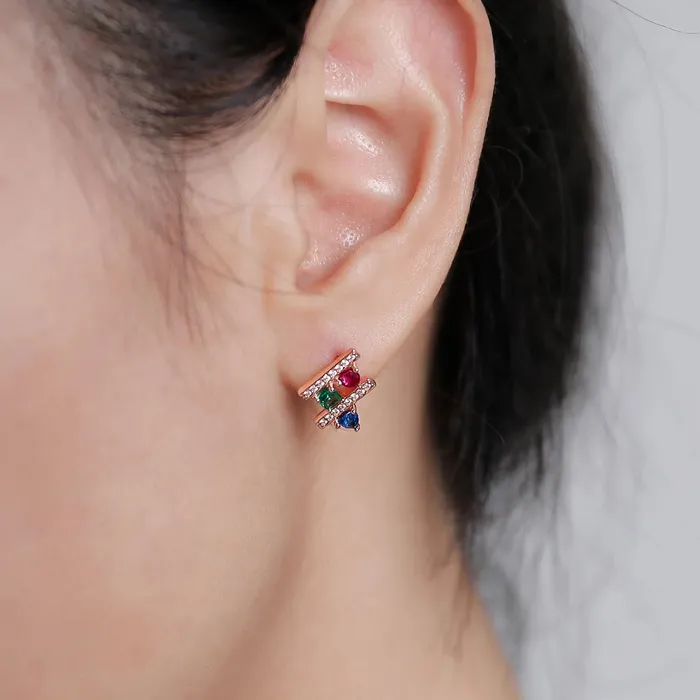 Earrings Trendolla Jewelry Square Earrings La beaut de lespoir Collection by Venus