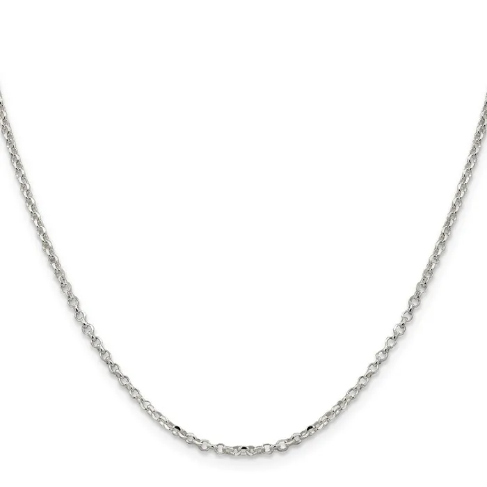 Rings TreasureFineJewelers Sterling Silver 2mm Diamondcut Cable Chain