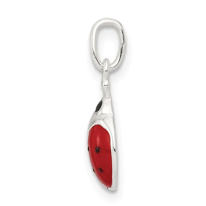 Sterling Silver Enameled Lady Bug Charm TreasureFineJewelers Rings