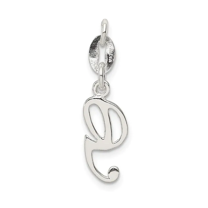 Sterling Silver Letter G Initial Charm TreasureFineJewelers Necklaces
