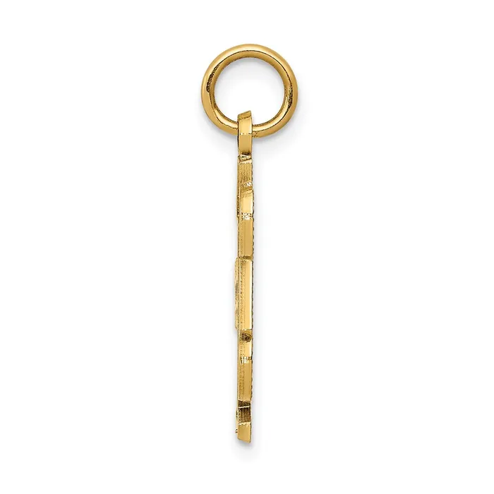 TreasureFineJewelers Charm Necklaces 14k 1 DAD Charm