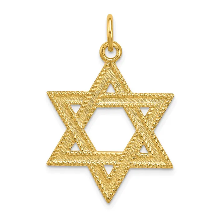 TreasureFineJewelers Necklaces 24k Goldplated Sterling Silver Star of David Pendant TreasureFineJewelers Necklaces 24k Goldplated Sterling Silver Star of David Pendant