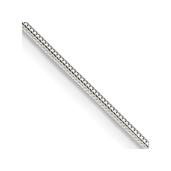 TreasureFineJewelers Rings Sterling Silver 12mm Round Snake Chain