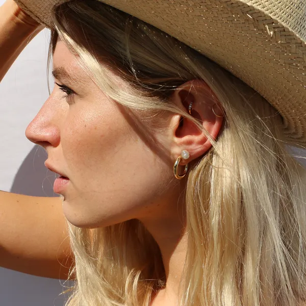 PreStyled Sets Pilgrim Dolag Gold Plated Hoops