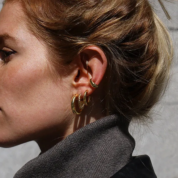 PreStyled Sets Pilgrim Dolag Gold Plated Hoops