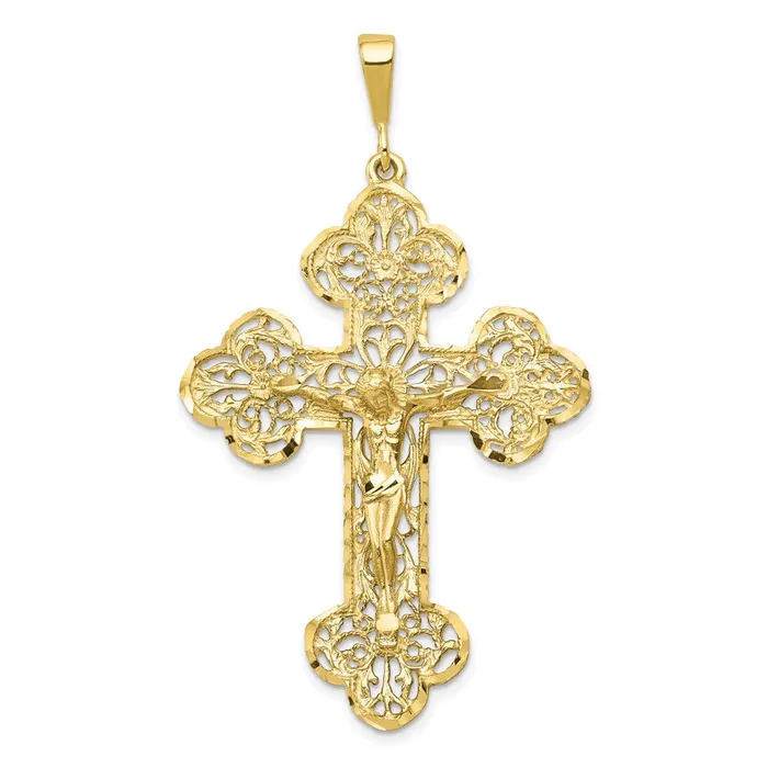 10K Crucifix CharmWBC10C287 WB Choice Jewelry Charm Necklaces