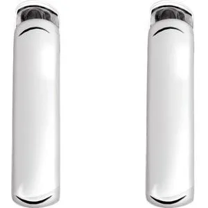 WB Choice Jewelry Earrings Sterling Silver 14 mm Hinged Earrings2017610014PSTWBC WB Choice Jewelry Earrings Sterling Silver 14 mm Hinged Earrings2017610014PSTWBC