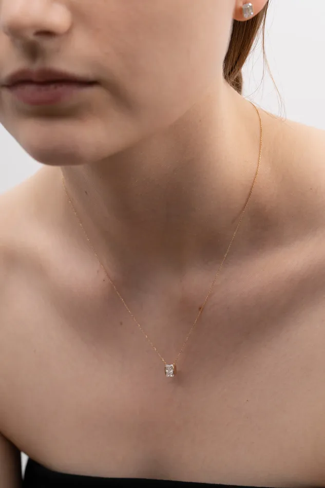 PRMAL Facet 1ct Radiant Necklace Necklaces PRMAL Facet 1ct Radiant Necklace Necklaces