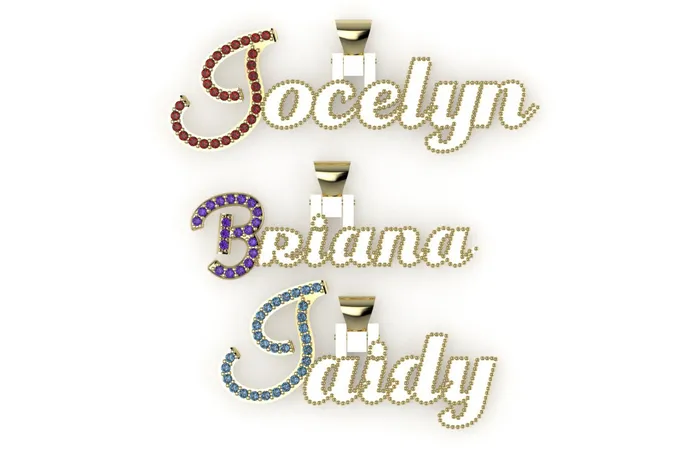 14K Custom Names Only Pendant all kinds of name can be customized JCM DESIGN JEWELRY Necklaces