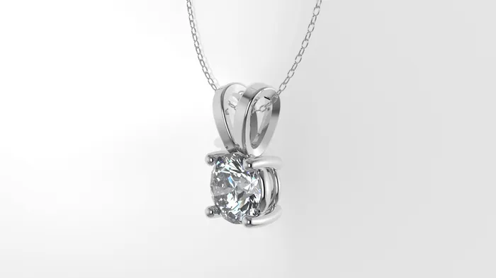 14K Gold Pendant with 1 Diamond VS1 STT Prong Only Pendant Included Bell Jcm 21 jewelry Necklaces