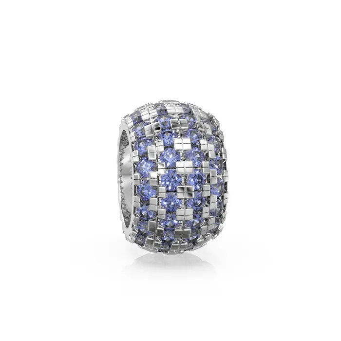 14K Large Solid Italian Gold Blue Tanzanite Rondels Charm Roundel Tanzanite Enhancer Charm Pave set Tanzanite December spacer charms Jalvi Co Charm Necklaces 14K Large Solid Italian Gold Blue Tanzanite Rondels Charm Roundel Tanzanite Enhancer Charm Pave set Tanzanite December spacer charms Jalvi Co Charm Necklaces