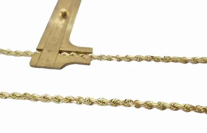 Gold and Diamond Necklaces 10K Gold Ankh Cross Egyptian Symbol Pendant Charm 4mm Rope Chain 20 Inch