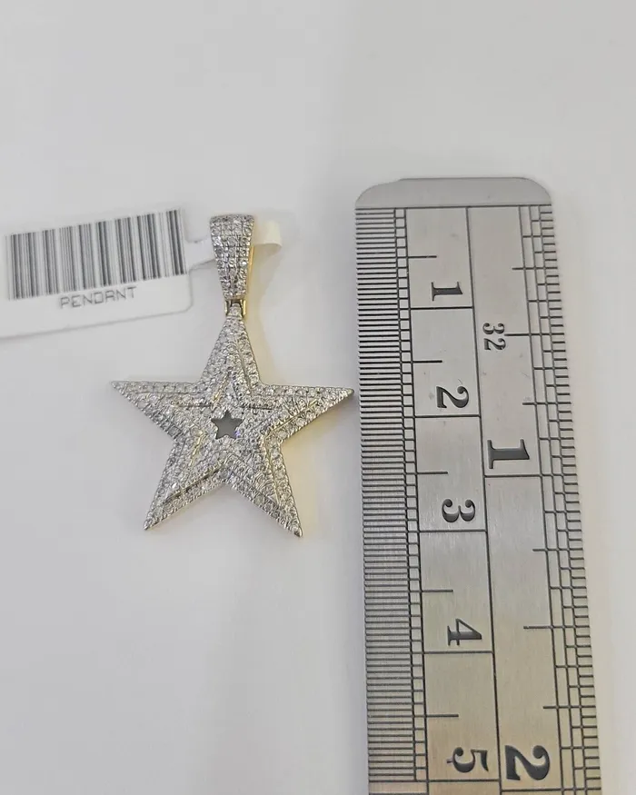 Gold and Diamond Necklaces Real 10k Milano Rope Chain Diamond Star Charm Necklace SET 3mm 18 20 22 24