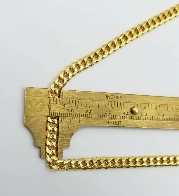 Gold and Diamond Necklaces Real 10k Yellow Gold chain Miami Cuban Link necklace 6mm Mens 10kt 22 Box Lock Gold and Diamond Necklaces Real 10k Yellow Gold chain Miami Cuban Link necklace 6mm Mens 10kt 22 Box Lock