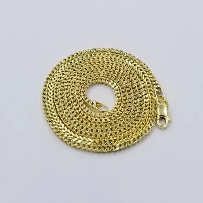 Gold and Diamond Real 10k Yellow Gold Charm Pendant Dripping heart with Franco Chain 18 2mm Necklaces